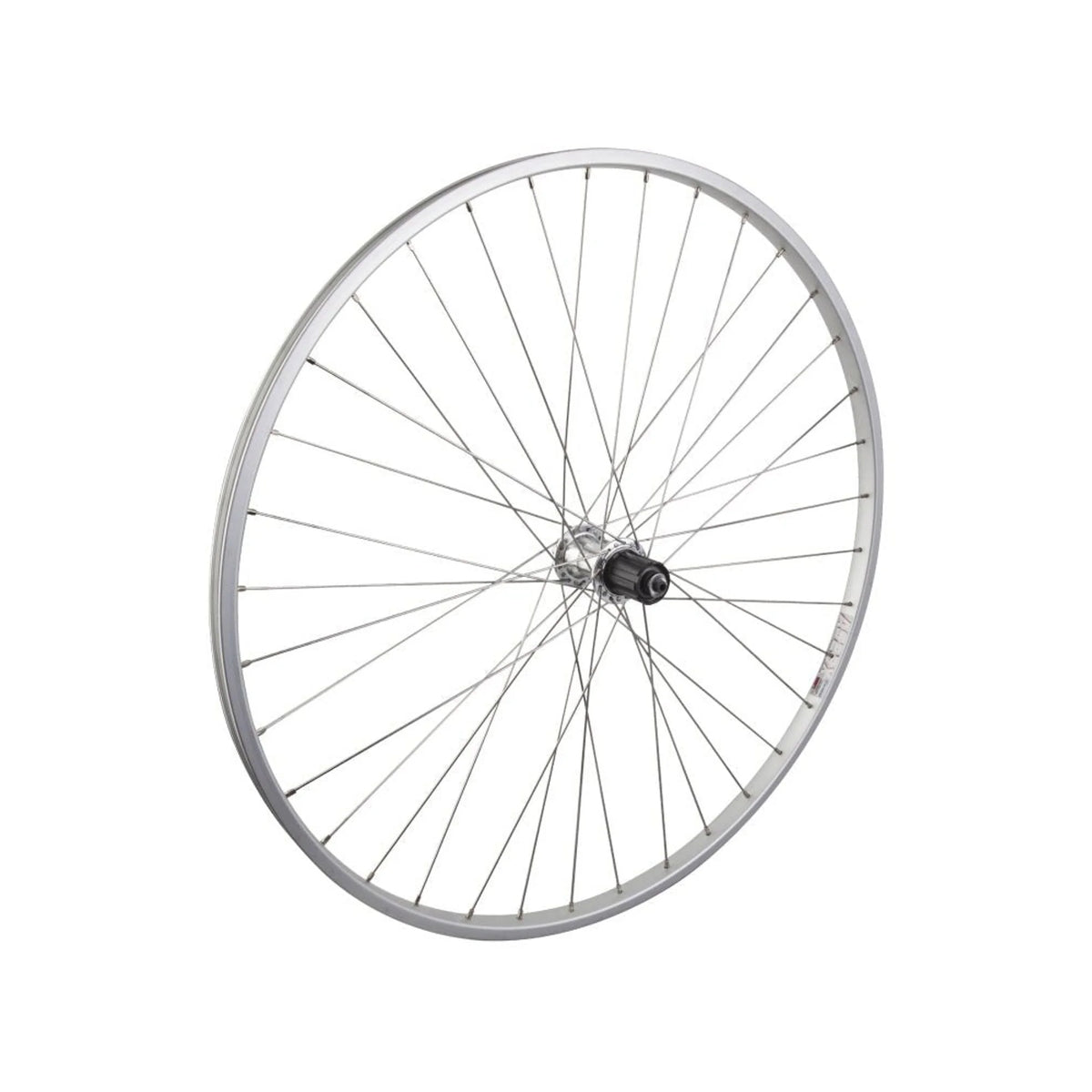 Wheelmaster 700c Alloy Road Rear Wheel – 8–10-Speed Cassette, Silver (Bicycle Wheels) – studio product photo