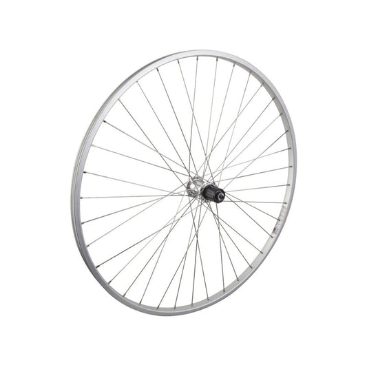 Wheelmaster 700c Alloy Road Rear Wheel – 8–10-Speed Cassette, Silver (Bicycle Wheels) – studio product photo