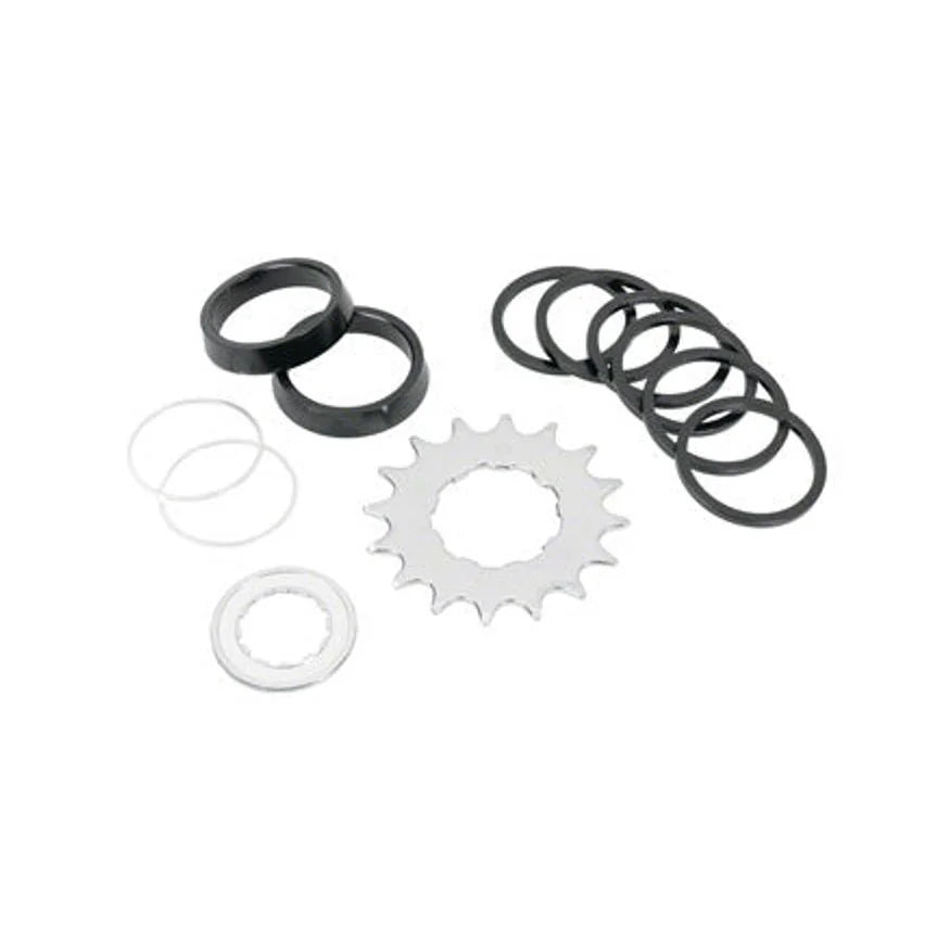 Wheels Manufacturing Angled Spacer Single Speed Conversion Kit (Bicycle Drivetrain Parts) – studio product photo