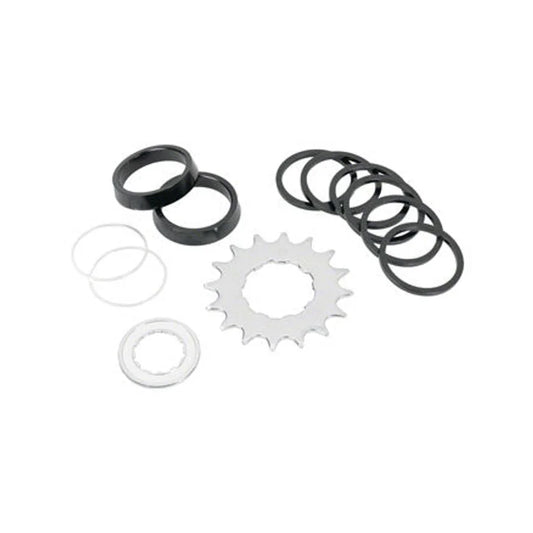 Wheels Manufacturing Angled Spacer Single Speed Conversion Kit (Bicycle Drivetrain Parts) – studio product photo