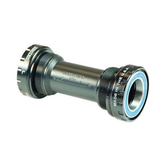 Wheels Manufacturing BSA Bottom Bracket - Shimano MTB, ABEC-3 Bearings, Black Cups (Bicycle Bottom Brackets) – showcase image