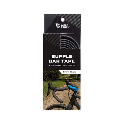 Wolf Tooth Components Supple Bar Tape - Black – close-up detail