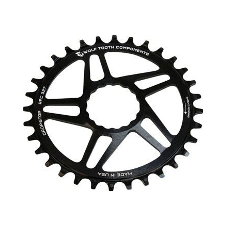 Wolf Tooth Direct Mount Chainring - 32t, RaceFace/Easton CINCH Direct Mount, Drop-Stop, For Boost Cranks, 3mm Offset, Black – Wolf Tooth Direct Mount Chainring - 32t, RaceFace/Easton CINCH Direct Mount, Drop-Stop, For Boost Cranks, 3mm Offset, Black