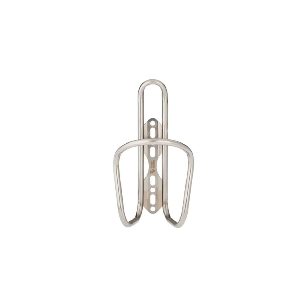 Wolf Tooth Morse Bottle Cage - Stainless Steel, Silver (Water Bottle Cages) – product view