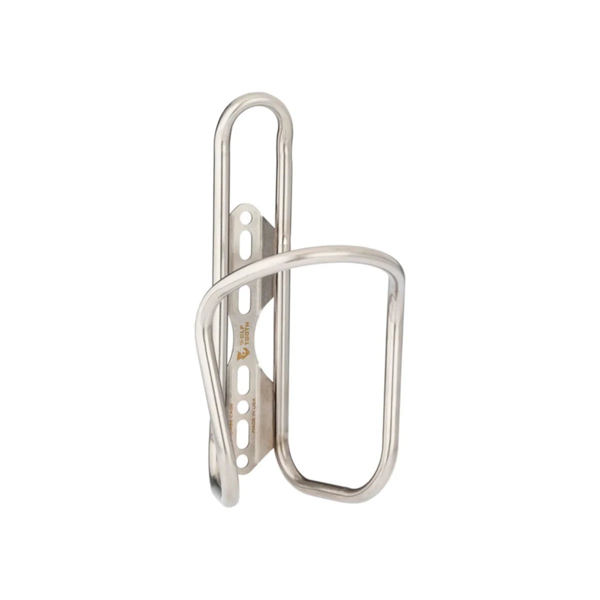 Wolf Tooth Morse Bottle Cage - Stainless Steel, Silver