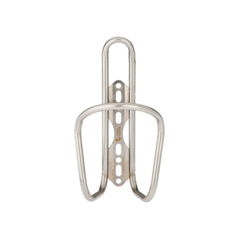 Wolf Tooth Morse Bottle Cage - Stainless Steel, Silver