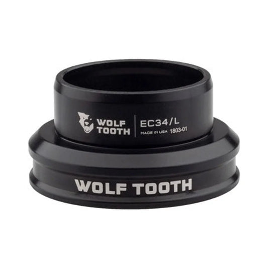 Wolf Tooth Premium Headset - EC34/30 Lower, Black (Bicycle Headsets) – studio product photo