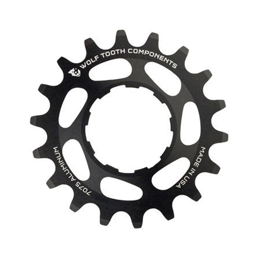 Wolf Tooth Single Speed Aluminum Cog - 22t, Compatible with 3/32" Chains, Black (Single-Speed Freewheel) – studio product