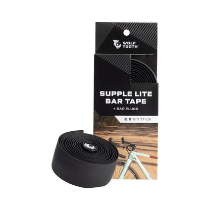 Wolf Tooth Supple Lite Bar Tape - Black – close-up detail