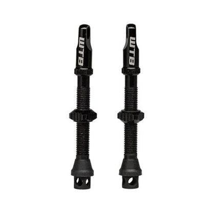 WTB TCS Max-Flow Tubeless Valves - 44mm, Black, Pair (Bicycle Tire Valves) – detail angle