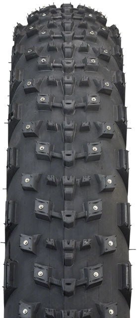 45NRTH Dillinger 4 Tire - 27.5 x 4.0, Tubeless, Folding, Black, 60 TPI, 168 Carbide Steel Studs - Alaska Bicycle Center