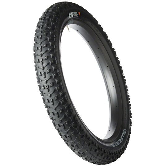 45NRTH Dillinger 5 Tire - 26 x 4.6, Tubeless, Folding, Black, 60tpi, 258 Carbide Steel Studs - Alaska Bicycle Center