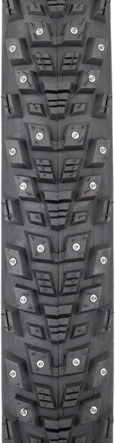 45NRTH Kahva Tire - 27.5 x 2.1, Tubeless, Folding, Black, 60tpi, 240 Concave Carbide Studs - Alaska Bicycle Center