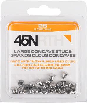 45NRTH Large Concave Carbide Aluminum Studs - 25 Pack - Alaska Bicycle Center