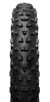 45NRTH Wrathchild Tire - 26 x 4.6, Tubeless, Folding, Black, 120tpi, 224 XL Concave Carbide Aluminum Studs - Alaska Bicycle Center