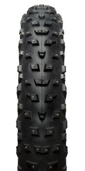 45NRTH Wrathchild Tire - 27.5 x 4.5, Tubeless, Folding, Black, 120tpi, 252 XL Concave Carbide Studs - Alaska Bicycle Center