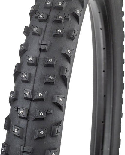 45NRTH Wrathchild Tire - 29 x 2.6, Tubeless, Folding, Black, 60tpi, 252 Concave Carbide Studs - Alaska Bicycle Center