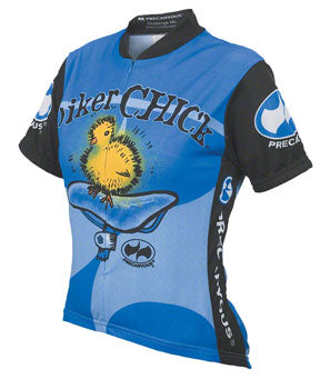 World Jerseys Women's Biker Chick Cycling Jersey: Blue
