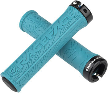 RaceFace Half Nelson Grips - Turquoise, Lock-On