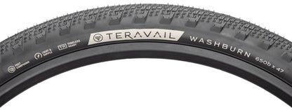 Teravail Washburn Tire - 650b x 47, Tubeless, Folding, Black, Durable