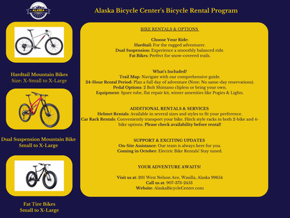 Bicycle Rental - Alaska Bicycle Center