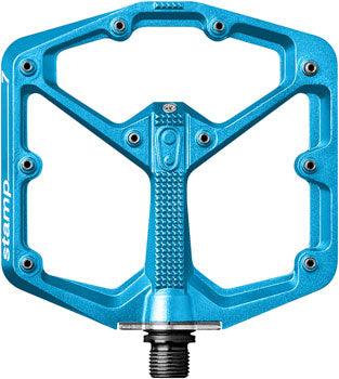 Crank Brothers Stamp 7 Pedals - Platform, Aluminum, 9/16", Electric Blue, Large - Alaska Bicycle Center