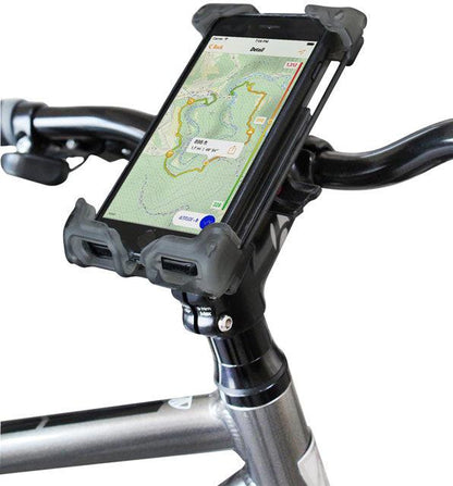 Delta Hefty Holder Plus Smartphone Bike Mount - Clear Gray - Alaska Bicycle Center