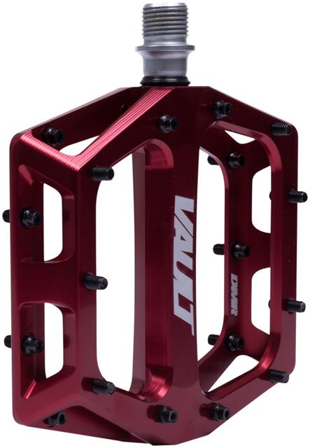 DMR Vault Pedals - Platform, Aluminum, 9/16", Deep Red - Alaska Bicycle Center