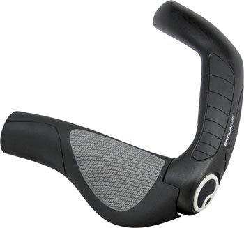 Ergon GP5 Grips - Black/Gray, Lock-On, Small - Alaska Bicycle Center