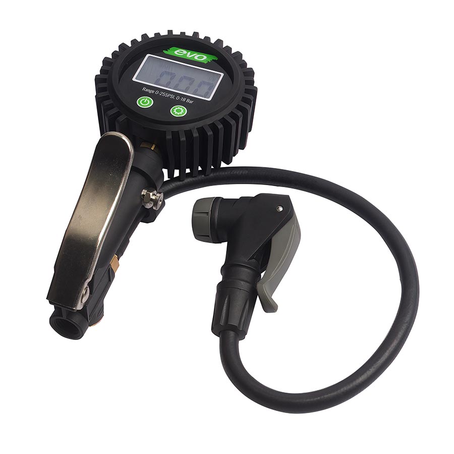 EVO, DSI-1 Shop Inflator, Pressure Gauge, Presta, Schrader - Alaska Bicycle Center