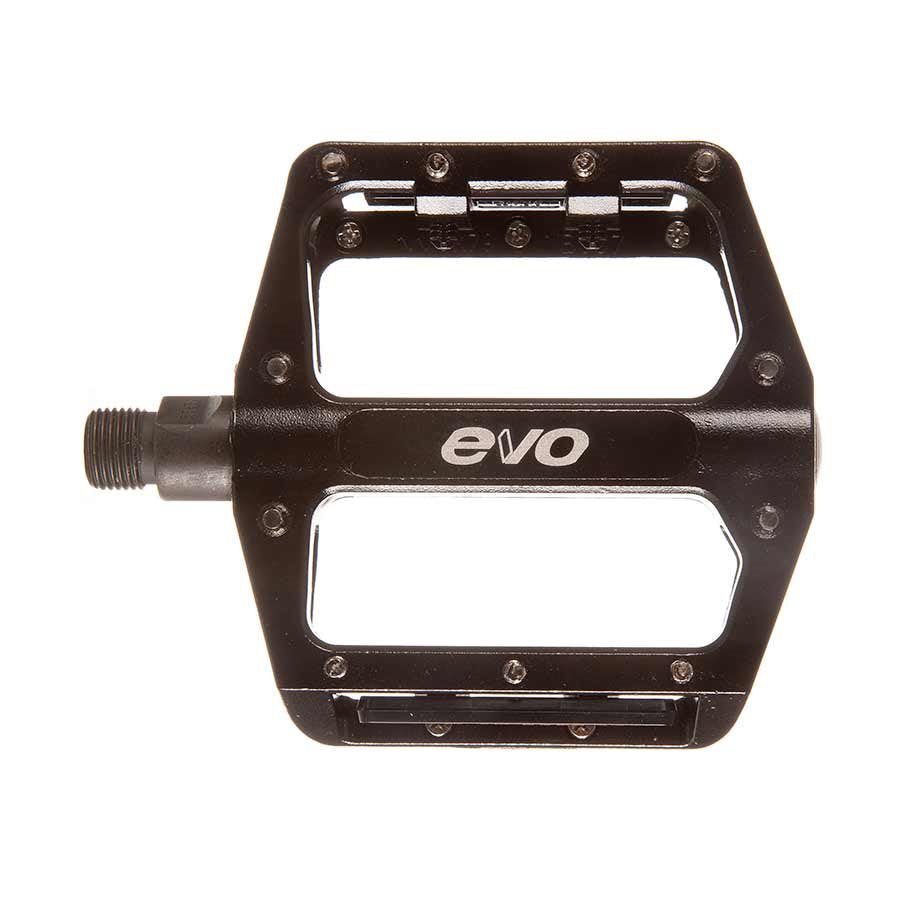 EVO, Hightail, Platform Pedals, Body: Aluminum, Spindle: Cr-Mo, 9/16'', Black, Pair - Alaska Bicycle Center