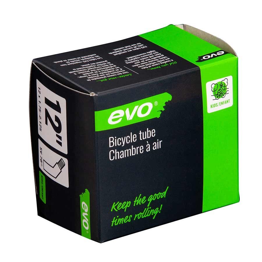 EVO, SV, Tube, Schrader 70°, Length: 35mm, 12-1/2'', 1.75-2.125 Bicycle Tube - Alaska Bicycle Center