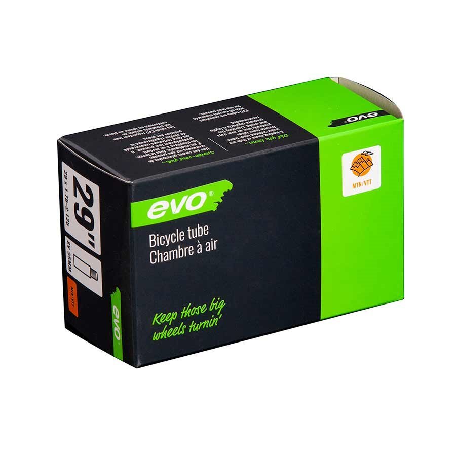 EVO, SV, Tube, Schrader, Length: 48mm, 29'', 1.75-2.125 Bicycle Tube - Alaska Bicycle Center