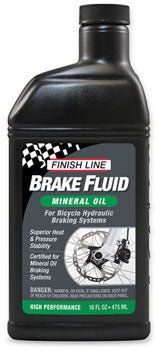 Finish Line Mineral Oil Brake Fluid, 16oz Bottle - Alaska Bicycle Center