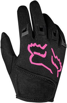 Fox Racing Kids Dirtpaw Gloves - Black/Pink, Full Finger, Children's, K-Small - Alaska Bicycle Center