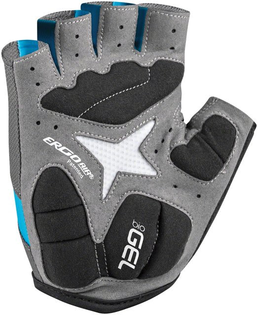 Garneau Biogel RX-V Gloves - Charcoal/Blue, Short Finger, Women's, Medium - Alaska Bicycle Center
