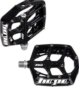 Hope F20 Pedals - Platform, Aluminum, 9/16", Black - Alaska Bicycle Center