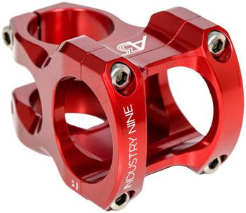 Industry Nine A35 Stem - 32mm, 35mm Clamp, +/-5, 1 1/8", Aluminum, Red - Alaska Bicycle Center
