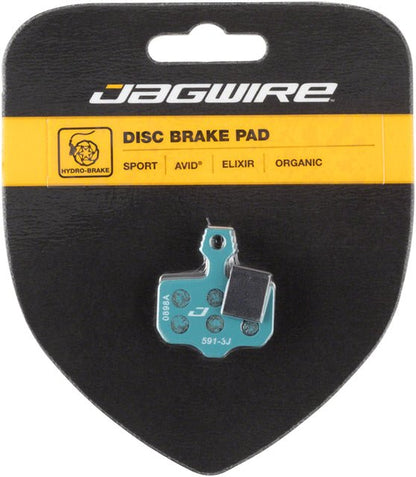 Jagwire Sport Organic Disc Brake Pads for SRAM Level TL, T, DB5, DB3, DB1, Avid# Elixir R, CR, CR Mag, 1, 3, 5, 7, 9, X0, XX, World Cup - Alaska Bicycle Center