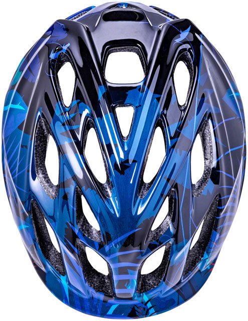 Kali Protectives Chakra Child Helmet - Jungle Blue, Lighted - Alaska Bicycle Center