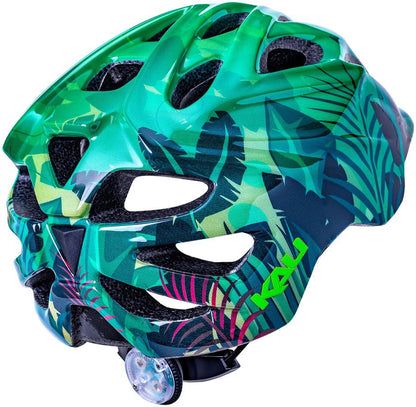 Kali Protectives Chakra Child Helmet - Jungle Green, Lighted, Small - Alaska Bicycle Center