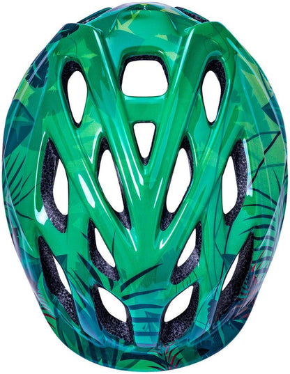 Kali Protectives Chakra Child Helmet - Jungle Green, Lighted, Small - Alaska Bicycle Center