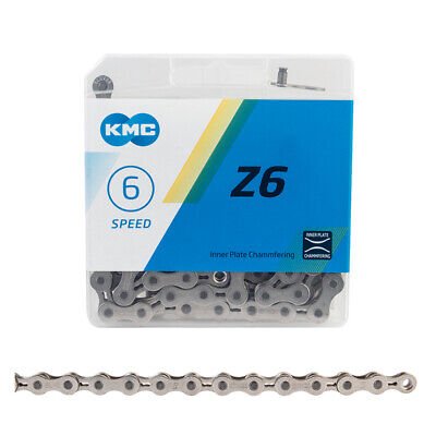 KMC Z6 Chain - 6, 7-Speed, 116 Links, Silver - Alaska Bicycle Center