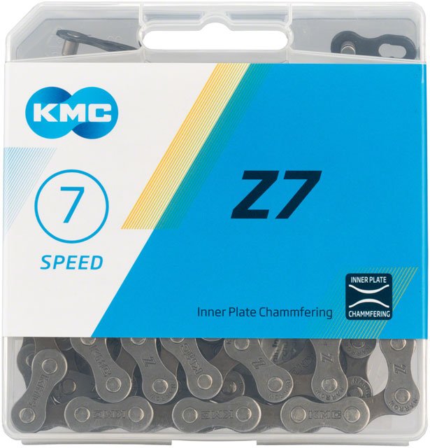 KMC Z7 Chain - 7-Speed, 116 Links, Gray/Brown - Alaska Bicycle Center