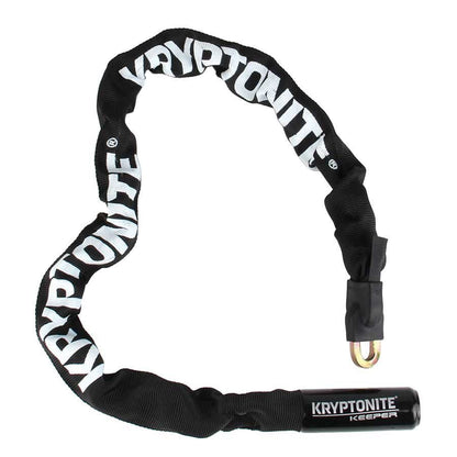 Kryptonite, Keeper 785 Integrated, Chain Lock, Key, 7mm, 85cm, 2.8', Black - Alaska Bicycle Center