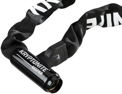 Kryptonite, Keeper 785 Integrated, Chain Lock, Key, 7mm, 85cm, 2.8', Black - Alaska Bicycle Center