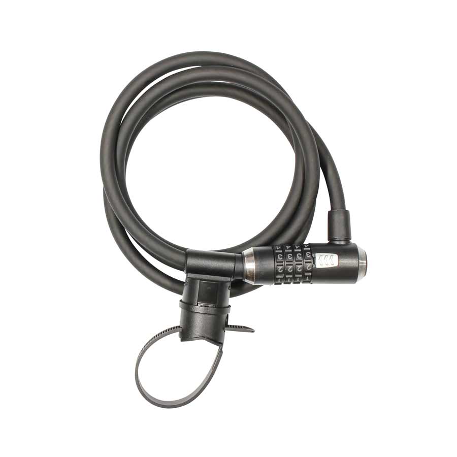 Kryptonite, KryptoFlex 1218, Cable lock, Combination, 12mm, 180cm, 5.9', Black - Alaska Bicycle Center