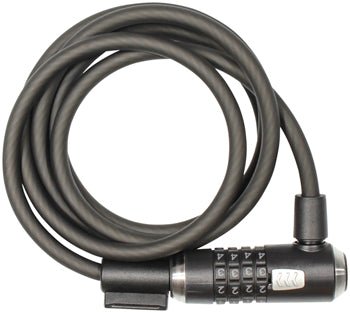 Kryptonite, KryptoFlex 1230, Cable lock, Combination, 12mm, 300cm, 9.8', Black - Alaska Bicycle Center