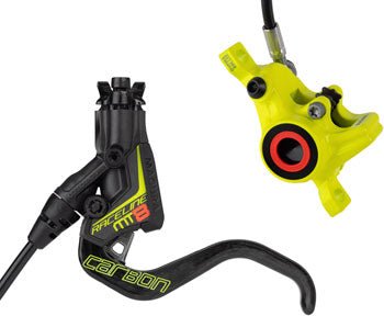 Magura MT8 Raceline Disc Brake and Lever - Front or Rear, Hydraulic, Post Mount, Black/Neon Yellow - Alaska Bicycle Center