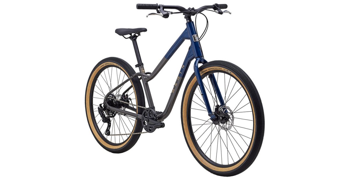 Marin Stinson 2 27.5 Hybrid Bicycle - Blue - Alaska Bicycle Center